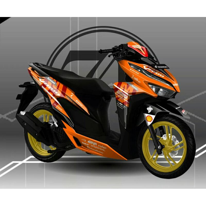 Jual sticker Decal full body sticker motor vario custom | Shopee Indonesia