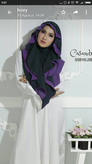 Instan casandra merk ivory hijab