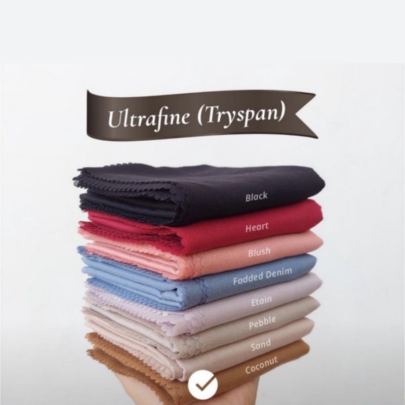 GROSIR JILBAB VOAL ULTRAFINE TRYSPAN PREMIUM ORIGINAL TERMURAH |  HIJAB