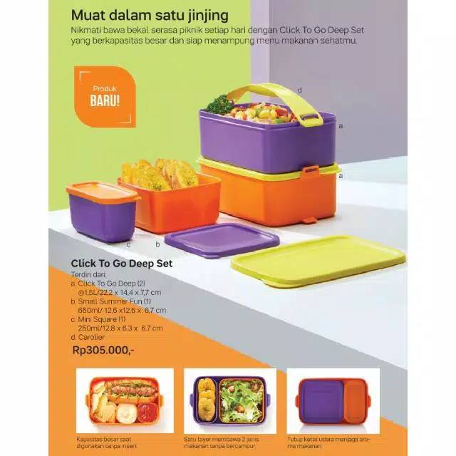 Click To Go Deep Set Tupperware