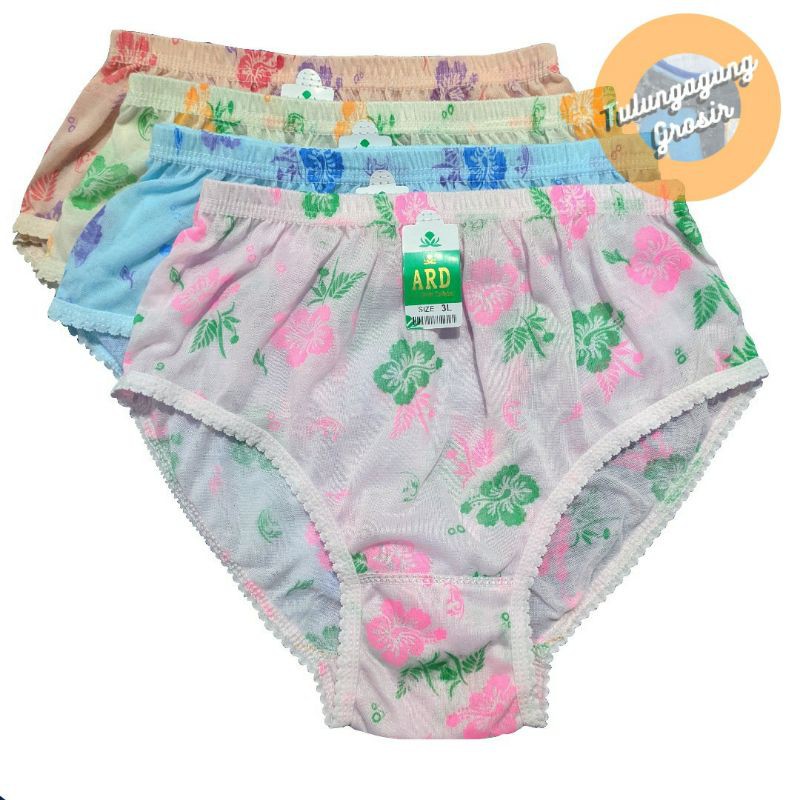 Celana Dalam Wanita Bunga L  XL 3L 4L