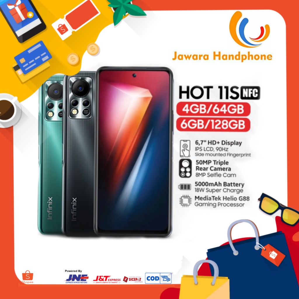 Jual Infinix Hot 11s Nfc Garansi Resmi Shopee Indonesia 7793