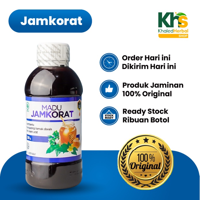 

Herbal Kolesterol Asam Urat Madu Jamkorat 100% Original