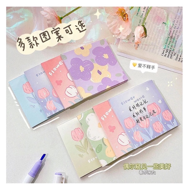READY STOCK BISA COD - 120 LEMBAR UNICORN MEMO PAD PEMBATAS BUKU STICKY NOTE MOTIF AESTHETIC KARAKTER KARTUN HEWAN BERUANG LUCU BUNGA DIY DEKORASI SCRAPBOOK HIASAN DINDING FANCY GAYA REMAJA CEWEK KOREA IMPOR MURAH VIRAL