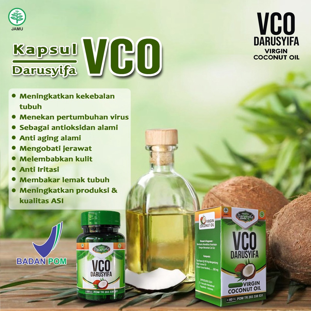 VCO Kapsul VIRGO PRO Darusyifa / Kppsul Virgin Coconut Oil