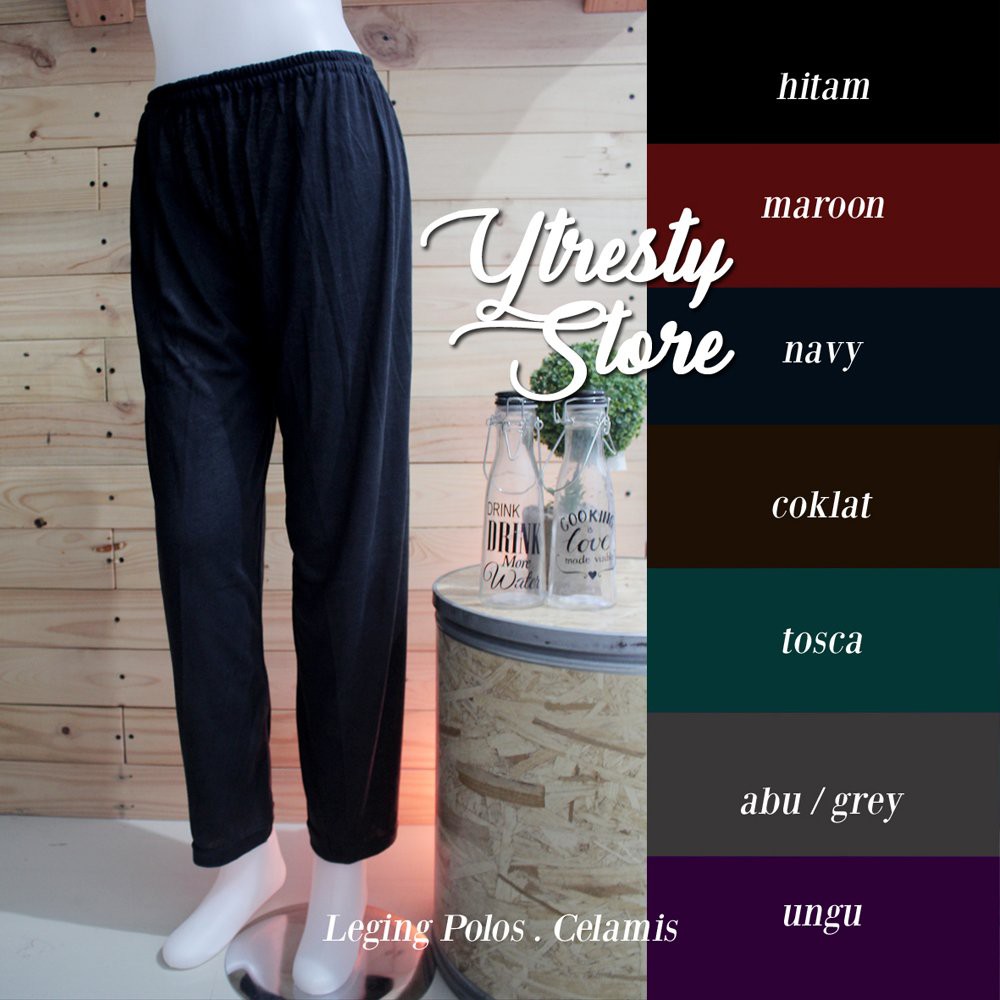 CELAMIS (celana dalam gamis) Inner pants legging polos jumbo - inner pants loss spandex