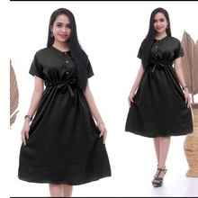 BAJU BALI DRESS GAUDI KANCING RAYON