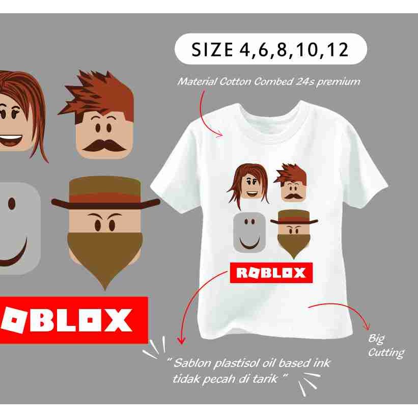 Ammigoz Kaos Anak Roblox-White
