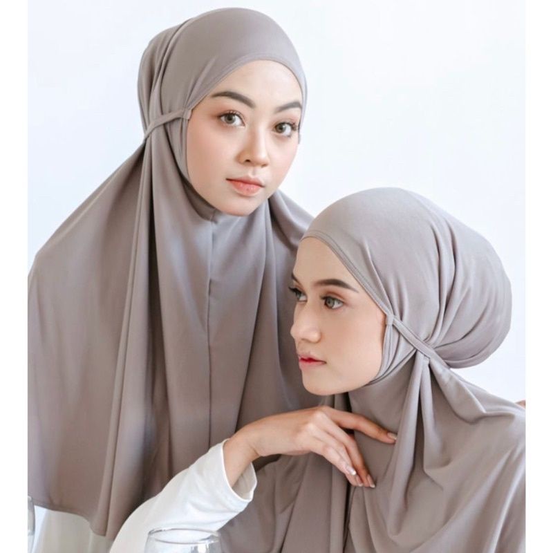 Jual Jilbab Instan Tali Non Pet [L]/hijab Bergo Maryam Jerse/y Bergo ...