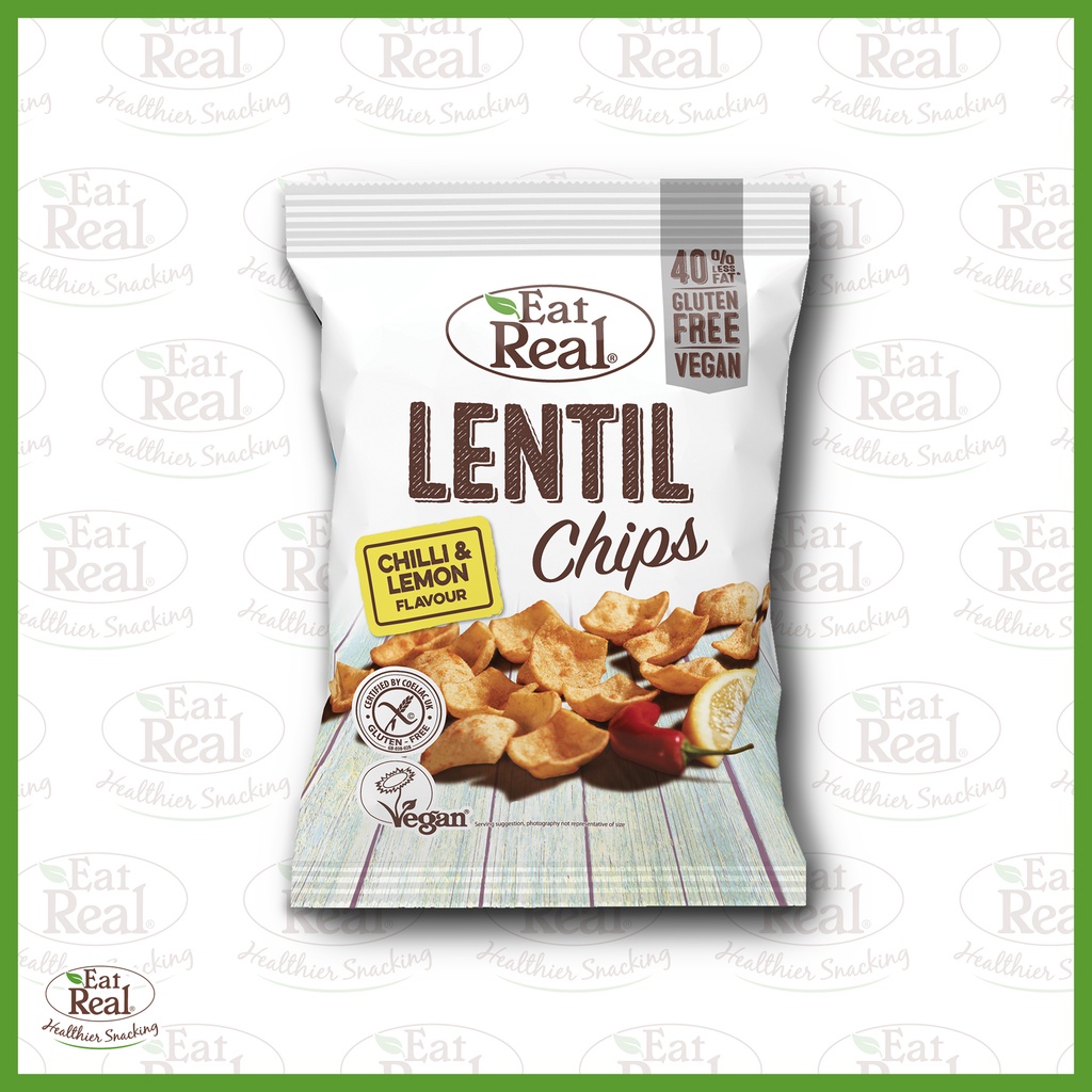 

Eat Real Lentil Chips | Chilli & Lemon | Cemilan Sehat Keripik Vegan