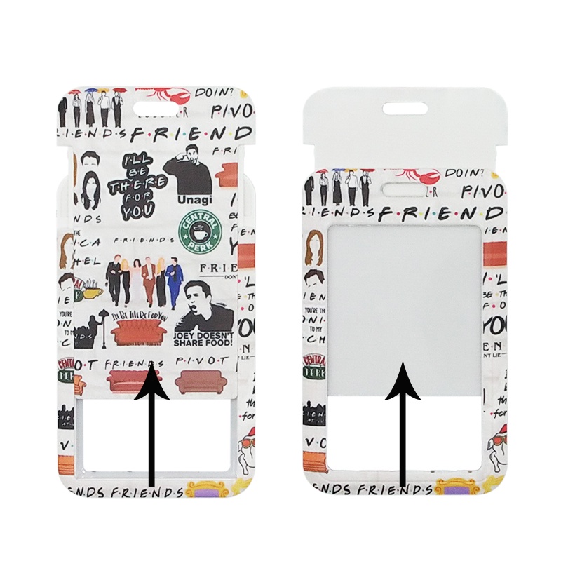 Hard Case Pelindung Kartu Nama Desain Drama TV US Dengan Lanyard Leher Untuk Dekorasi Ponsel