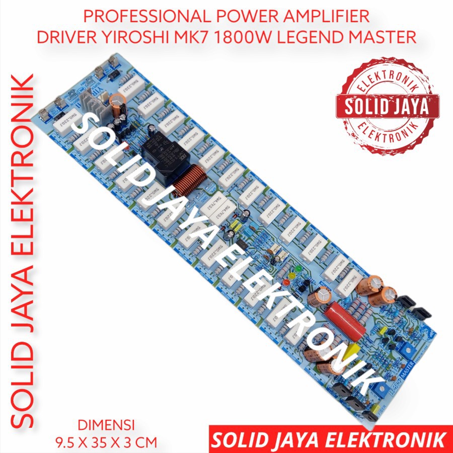 KIT DRIVER POWER YIROSHI MK7 MK 7 MK-7 1800W TANPA TRANSISTOR TR FINAL PLUS PROTEKTOR SPEAKER BALANCE INPUT AMPLI PROTECTOR PLUS SIGNAL CLIP AMPLIFIER SOUND LAPANGAN AUDIO MURNI MONO 1800 WATT W LEGEND MASTER ASLI ORI ORIGINAL