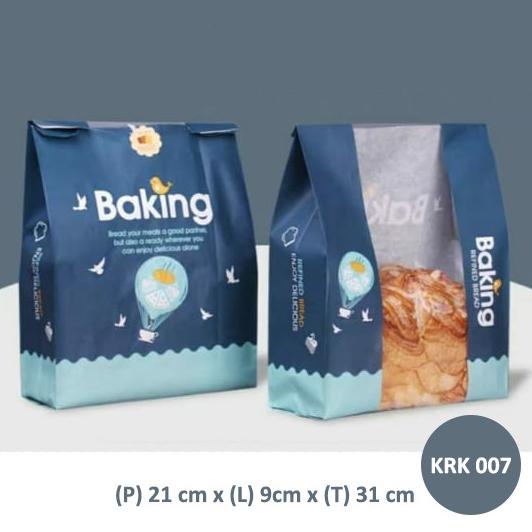kios.lucinda - Packaging Roti Kertas KRK007/ Kemasan Kertas Roti/ Roti Tawar