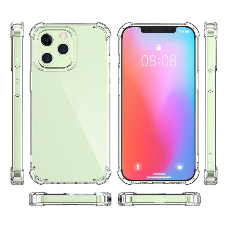 Case Pelindung Lensa Kamera Bahan Silikon Bening Tahan Banting Anti Jatuh Untuk iPhone 14 14 Plus 14 Pro Max