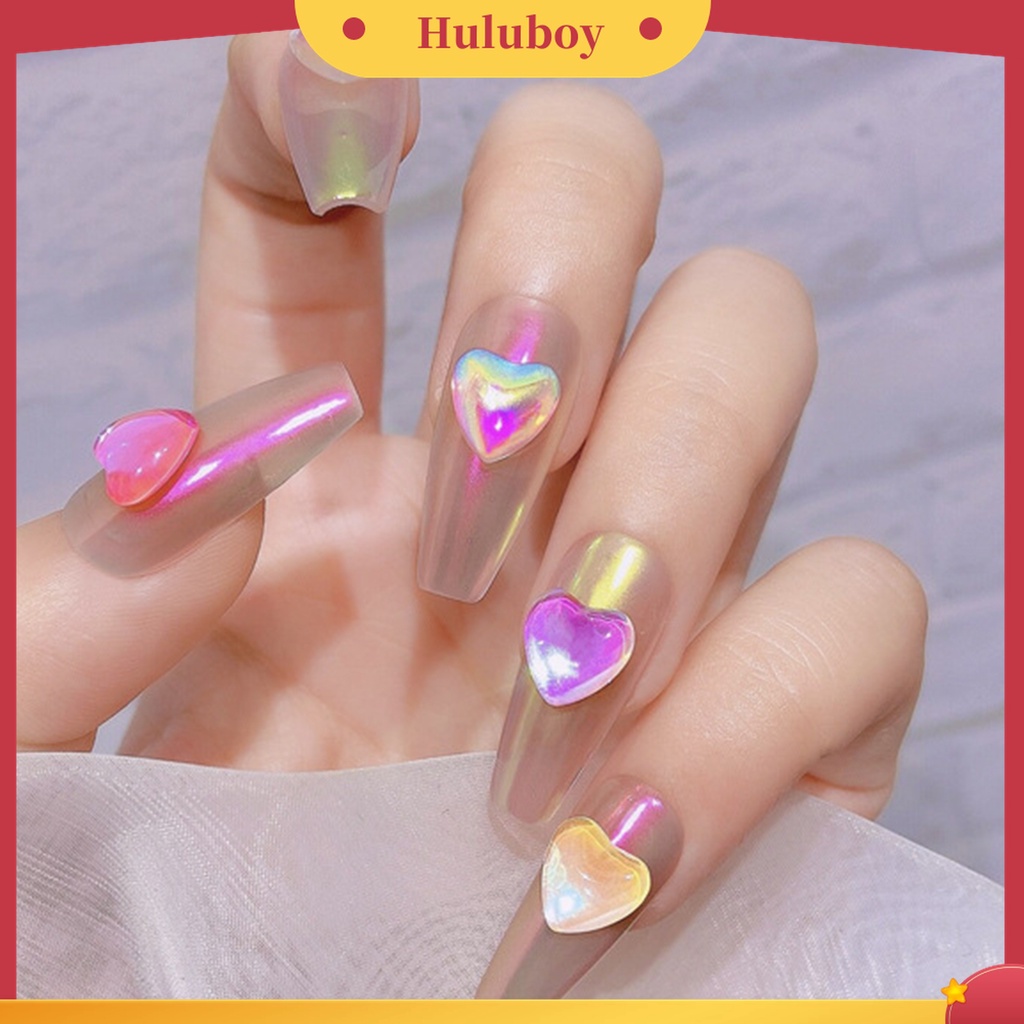 Huluboy Huluboy♡ 20pcs / Kantong Ornamen Pita Kristal Berlian Imitasi Glitter Efek Visual 3D Untuk Wanita