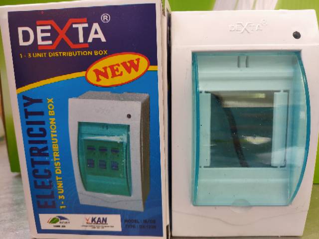 Box / Kotak MCB 3Group Dexta/HIRO 1-3 Group/Fase Biru With LED