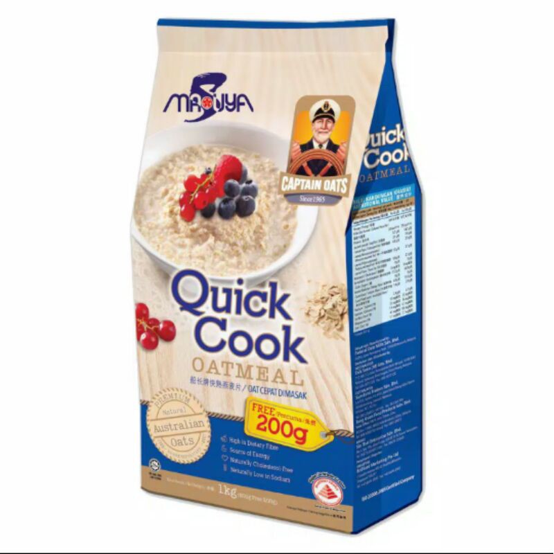 

CAPTAIN OATS Quick Cook Oatmeal 1kg