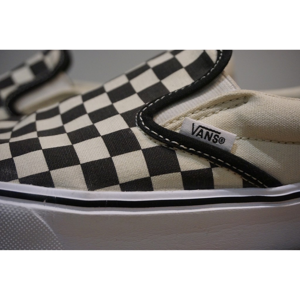 Preloved - Men’s Shoes VANS SLIP ON-ON LITE CHECKERBOARD