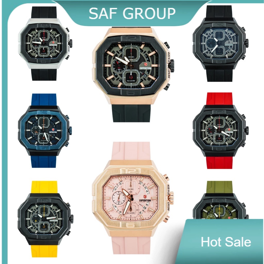 JAM TANGAN PRIA / WANITA EXPEDITION 6813 E 6813 E6813 RUBBER ORIGINAL by plp