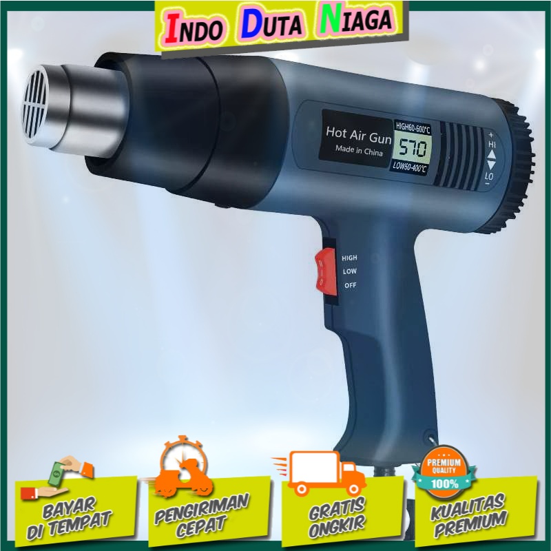 ZHCY Electric Hot Air Gun Dryer Heat Solder Thermal 2000W - QR-866A