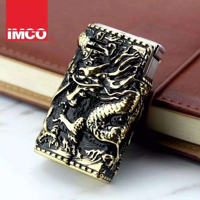 IMCO 6800 Armor Lighter Engrave Dragon Vintage