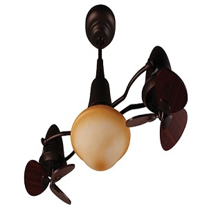 MT.Edma 52in COLONIAL Kipas Plafon (Rosewood) + LAmpu Hias &amp; Remote Control