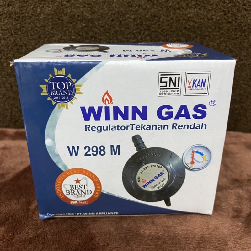 Regulator winn gas w298m / Regulator Gas Meter Tekanan rendah WINN GAS W 298 M