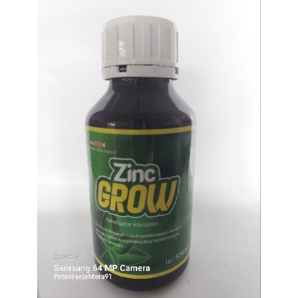 ZINC GROW 500ml obat asem-asemen padi ( ZINK PADI ) Zinc padi ZN padi