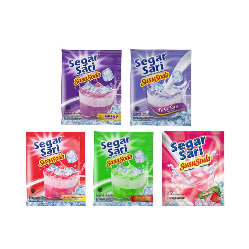 

Segar Sari Susu Soda All Variant -isi 10 sachet