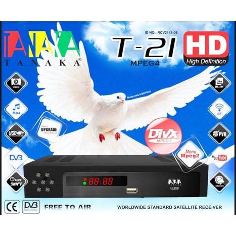 Receiver Tanaka T21 Merpati HD - MPEG4 DVB Receiver HD