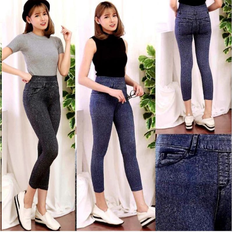 NEW LEGGING JEANS IMPORT / LEGGING IMPORT MURAH / LEGGING MURAH