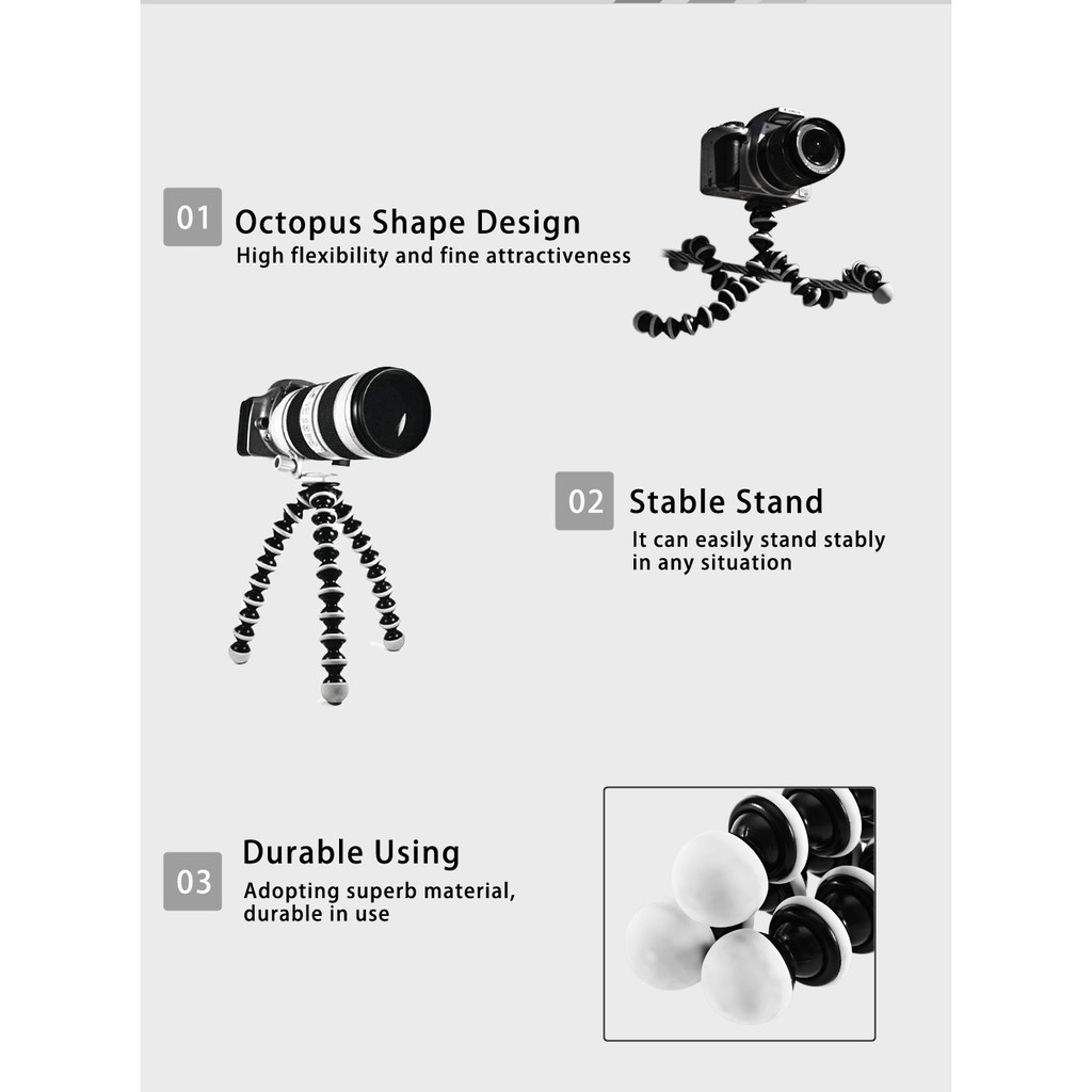 Tripod Gorilla Pod Medium / Flexible Medium Tripod utk Go