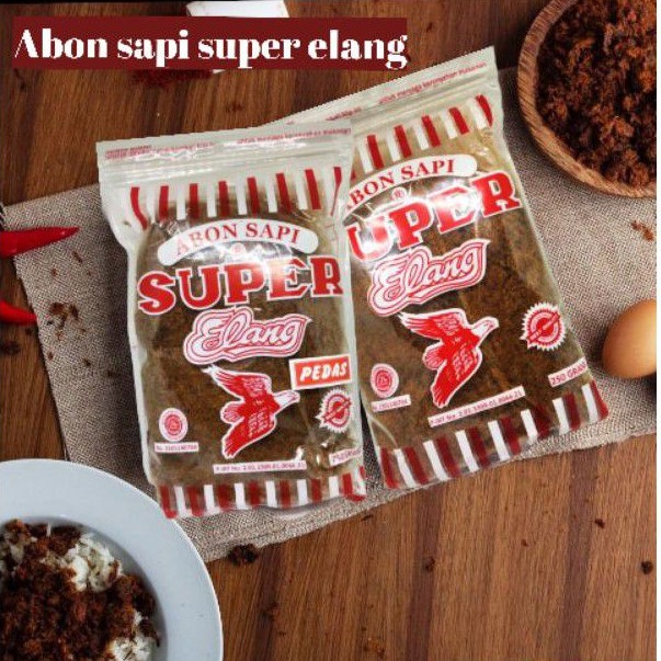 abon sapi super cap elang asli boyolali 250gr