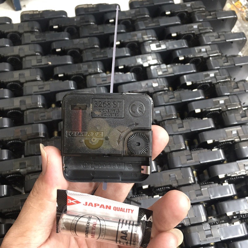 mesin jam dinding murah sweep+baterai dan jarum