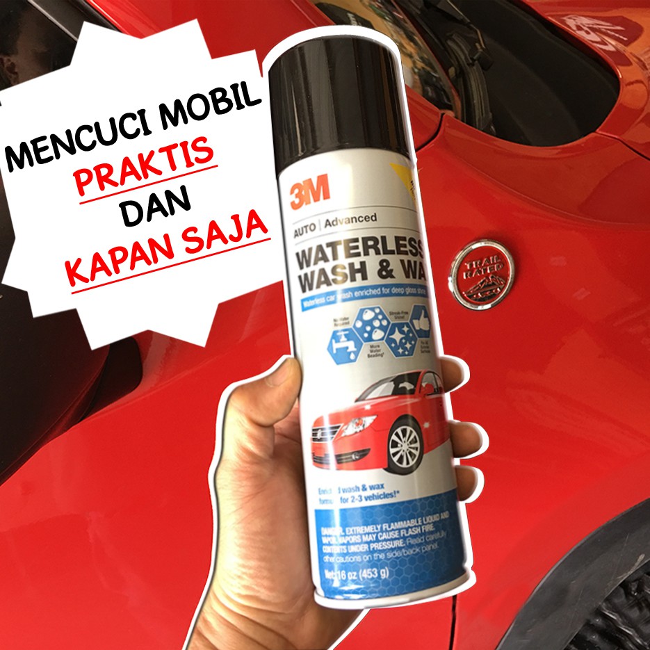 3M Auto Semprotan Pembersih Mobil/Motor 16 OZ Tanpa Air Waterless Wash &amp; Wax Spray 3M-39110