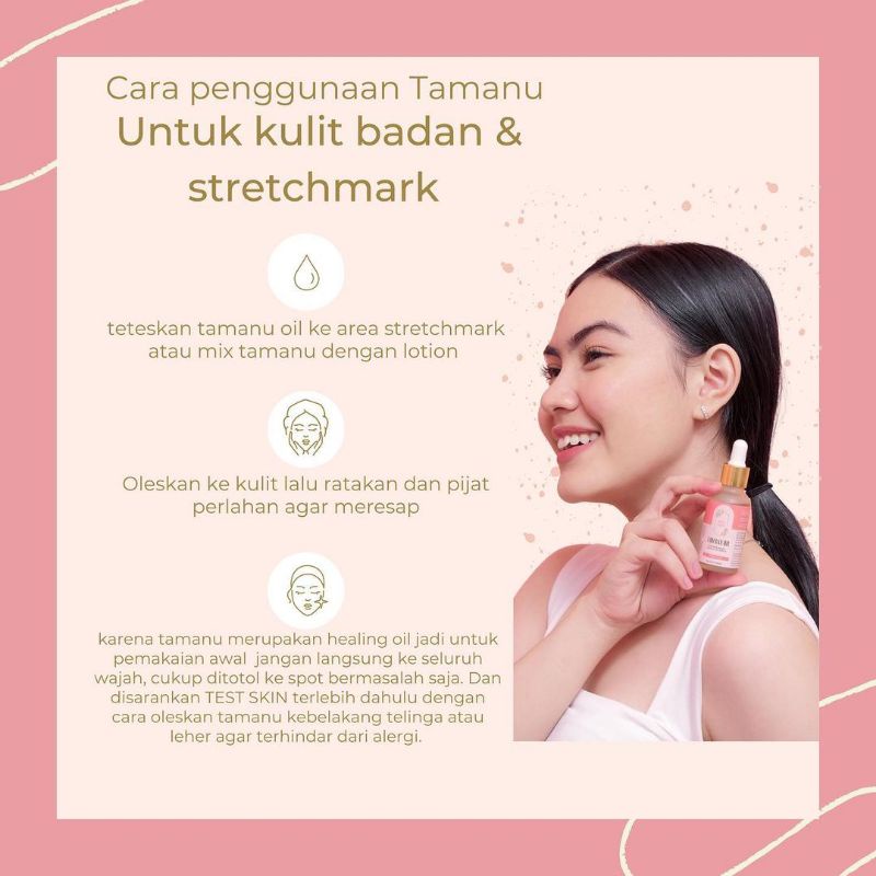 [READY SIAP KIRIM] TAMANU MAGIC OIL ORIGINAL BY PERLE BEAUTE 5ML 30ML FACEMIST SAFFRON JERAWAT