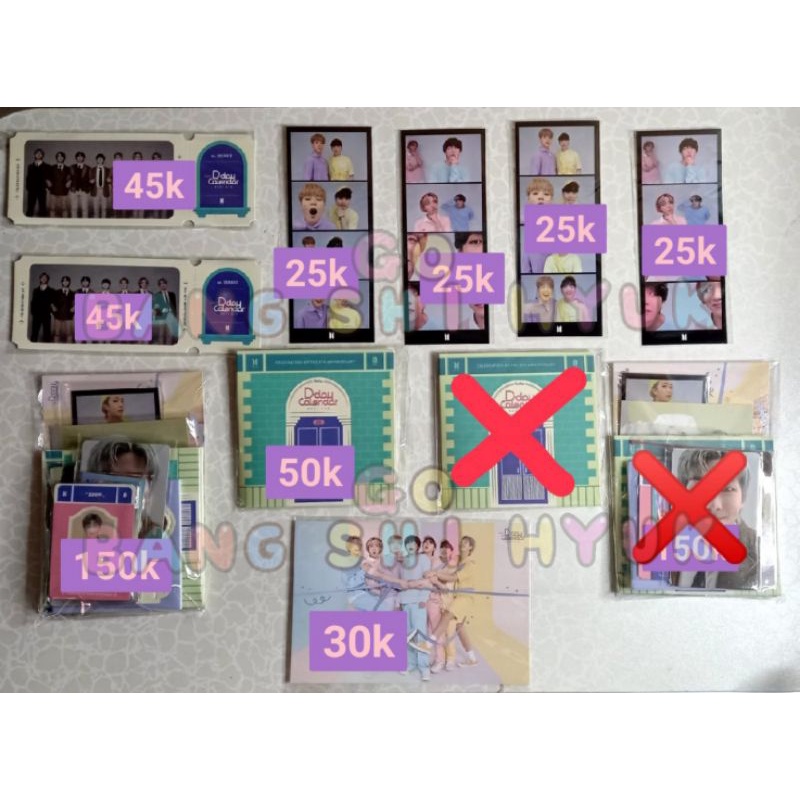 SHARING FESTA BTS Photostrip yoonmin / festa set namjoon / tiket festa / d10 OT7 / d4 army room