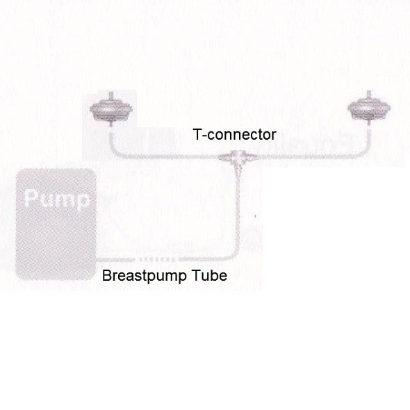 Universal T-Connector Breastpump untuk Unimom, Spectra, Avent, dll