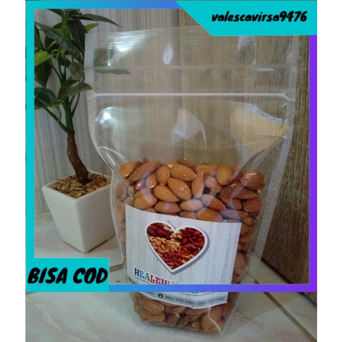 

⭐BISA COD⭐ kacang almond panggang (roasted almond) 500 Gr