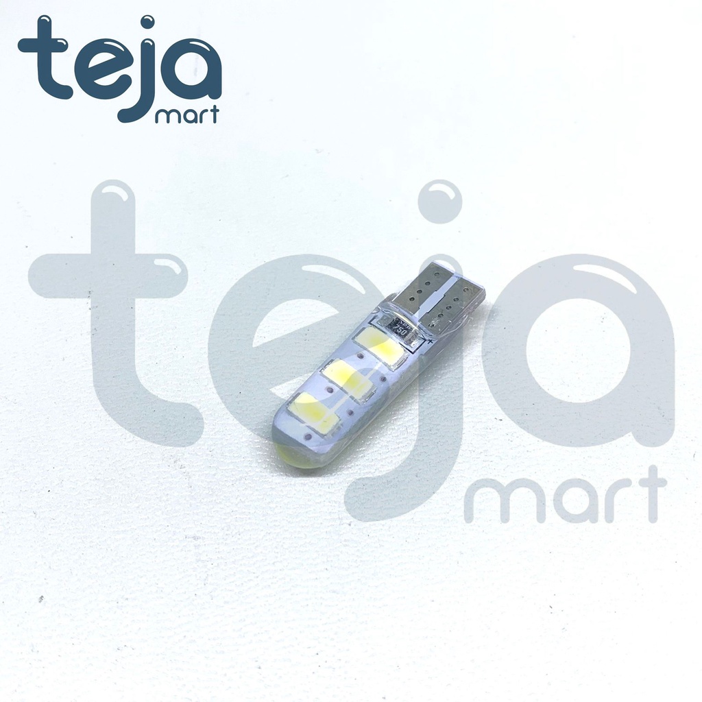 Lampu LED T10 Crystal Kristal Jelly 6 Mata SMD 5730 Senja Sein Speedometer HIGH QUALITY