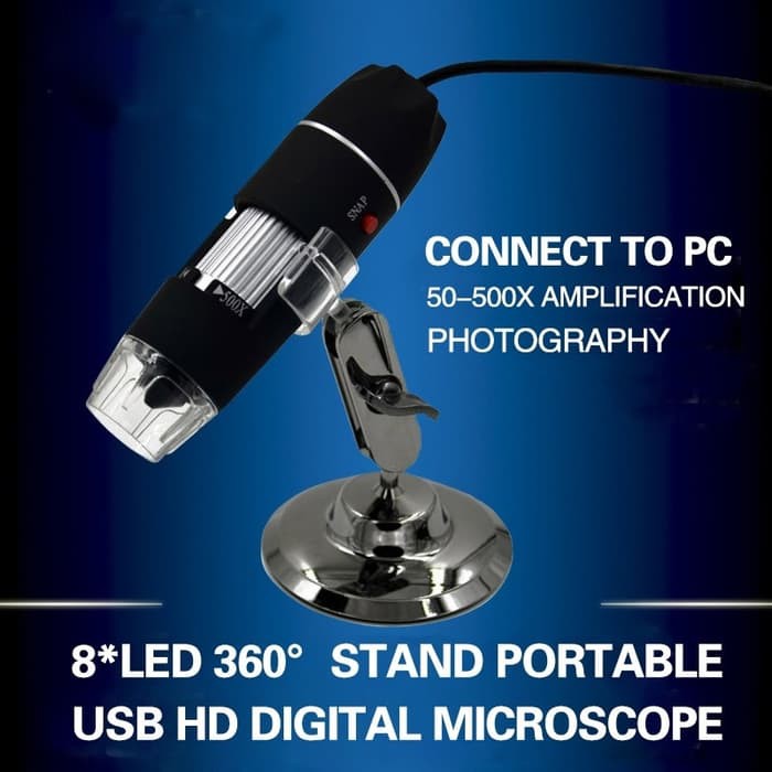 Jual Mikroskop usb 50 500 x Zoom  microscope digital    8 LED Murah