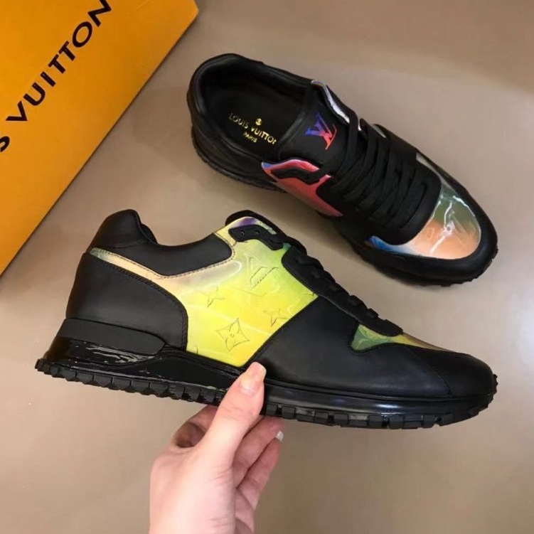 sepatu lv sneaker pria mirror quality lou is vuitton shoes run away cowok P1SHOES new men