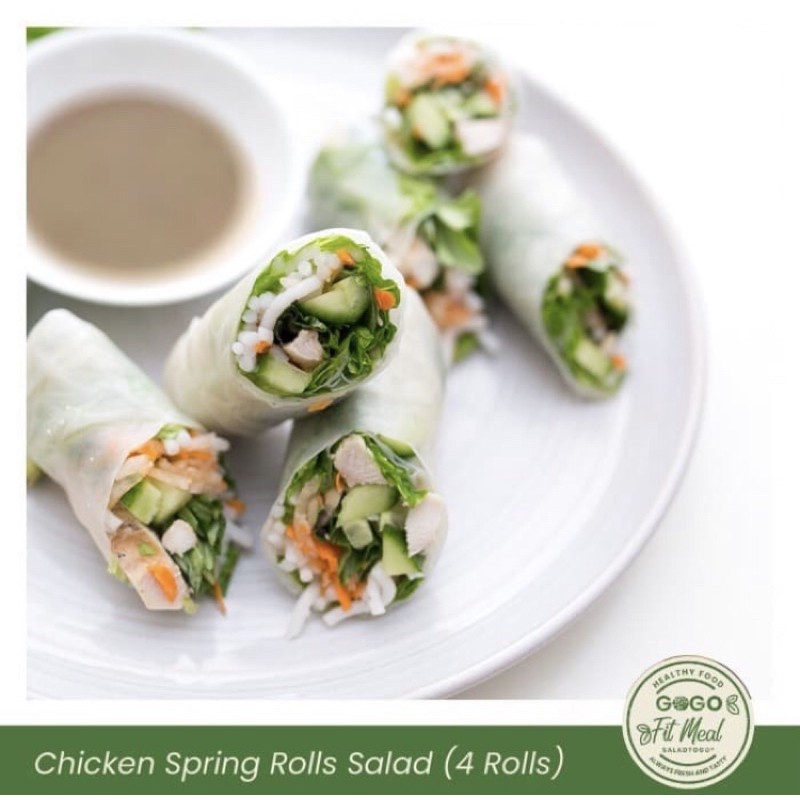 Chicken Roll Salad | Spring Rolls Vietnam Ayam | Veggie Vegetable Salad | Salad Sayuran