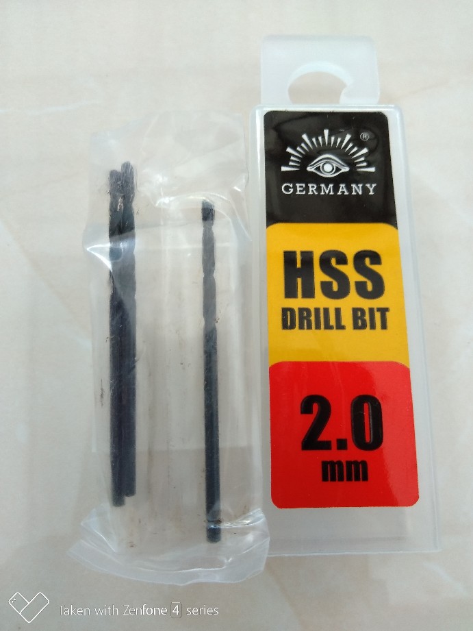 Mata Bor Besi 2mm Hss Tjap Mata - Germany