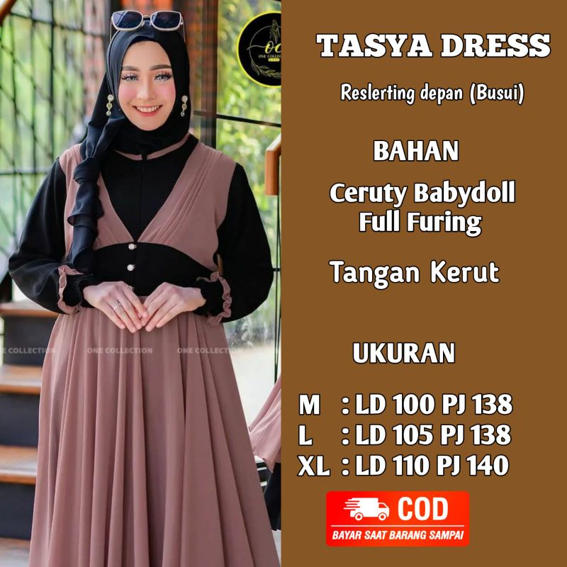 [ promo ] gamis terbaru gamis wanita busui tasya dress 2022