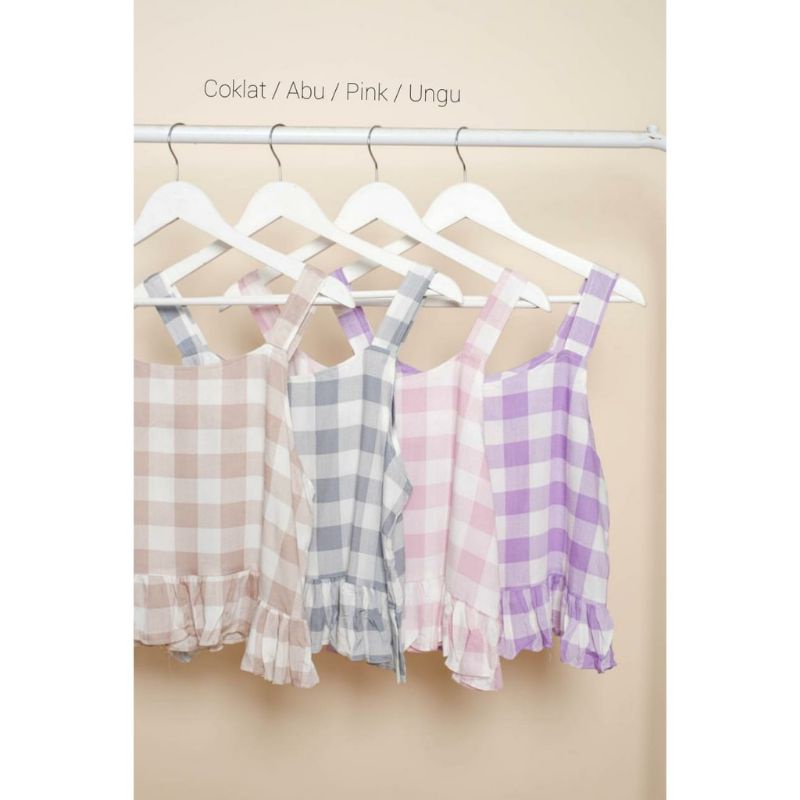 TANKTOP TARTAN / CROP TOP KOREA / OUTER TARTAN / OUTER KOTAK
