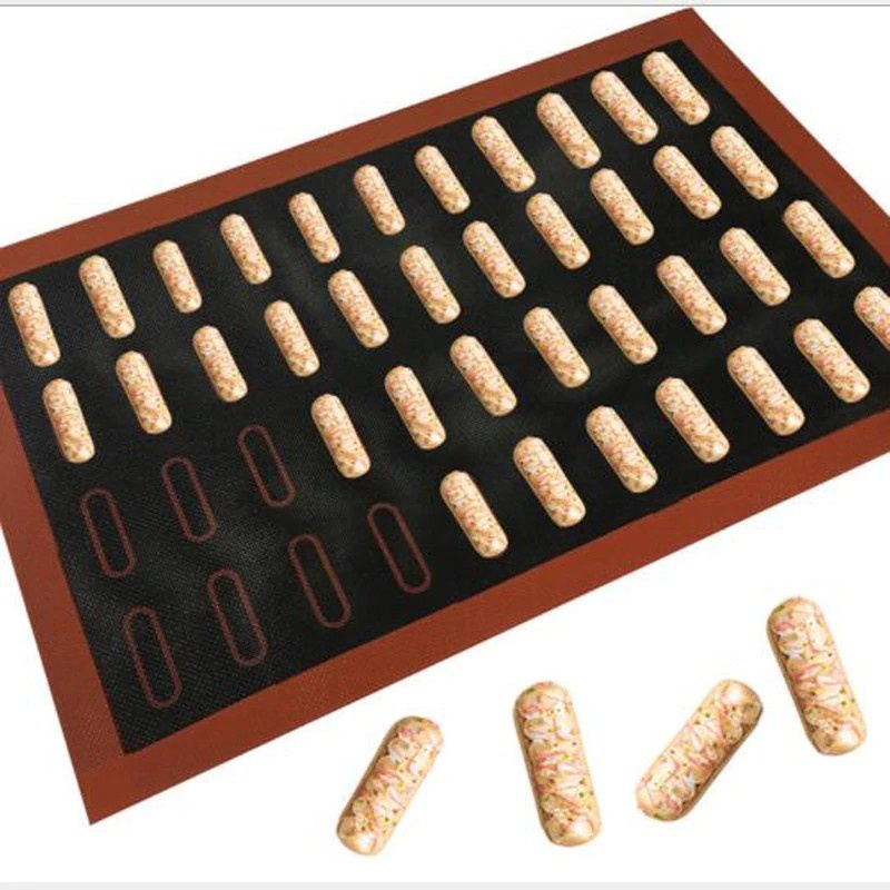 PERFORATED ECLAIR SILICONE BAKING SHEET BAKING MAT / SILPAD
