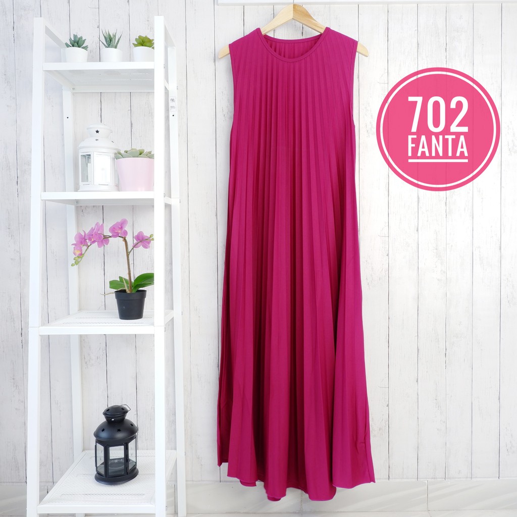 GAMIS PLISKET PAYUNG 702 MAXY DRESS PLISKET TERUSAN PRISKET PLEATED DRESS PLISKET MAYUNG FLOWY