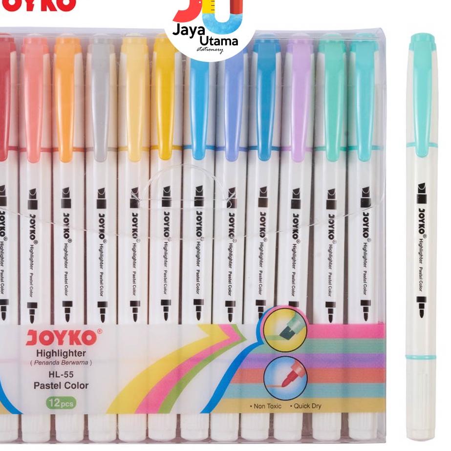 

Muraaaahh.. Joyko Highlighter Penanda HL 55 1 Set 12 Pcs 12 Warna