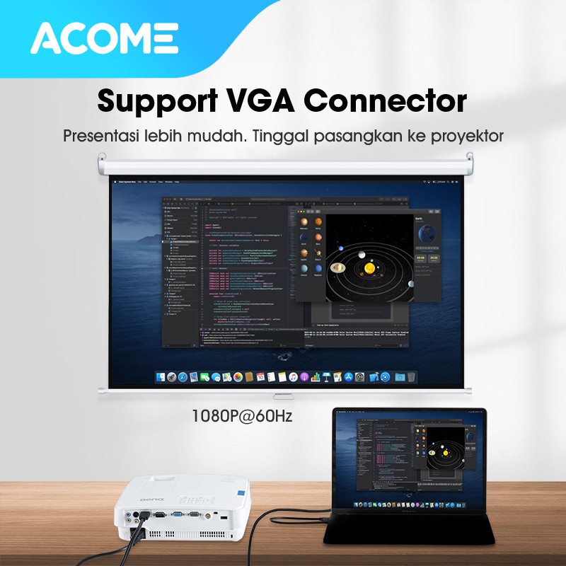 ACOME 11 in 1 USB Type C HUB to HDMI Adapter Docking Station Garansi Resmi 1 Tahun AHT900